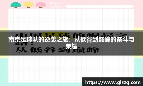 南京足球队的逆袭之旅：从低谷到巅峰的奋斗与荣耀
